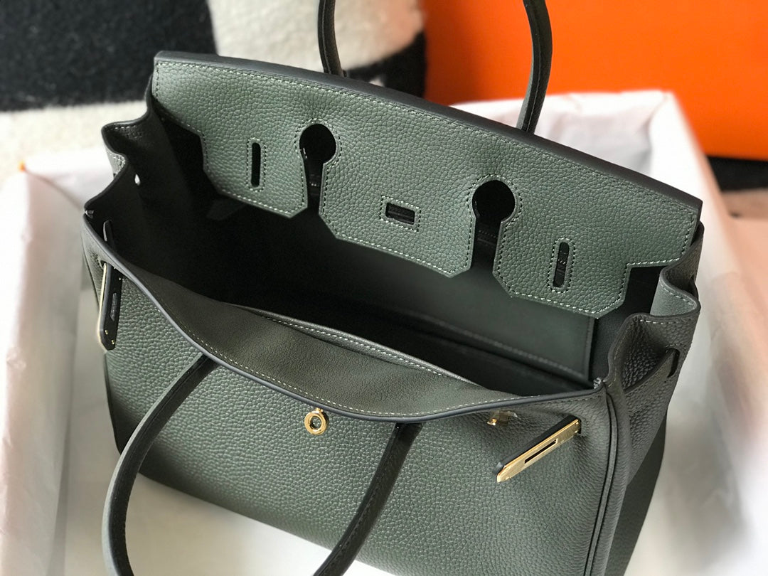 Hermes Birkin 35Cm Pine Togo Leather Gold Hardware