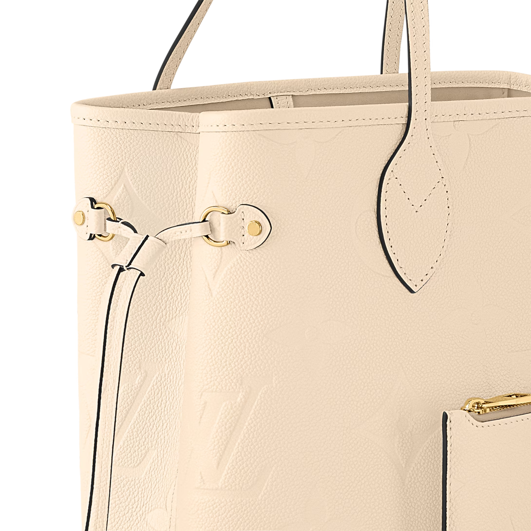 Louis Vuitton Neverfull Mm Tote Bag Crème Beige 31cm M46676