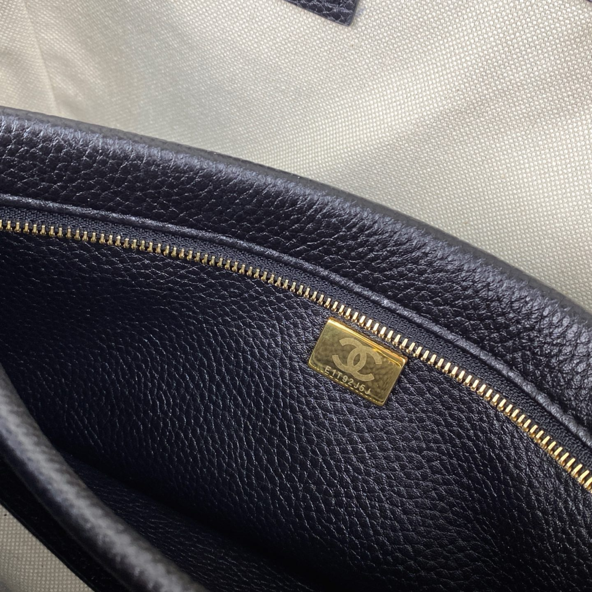 Chanel Urban Essential Tote Light Black Caviar Gold Hardware 30cm/11.8in