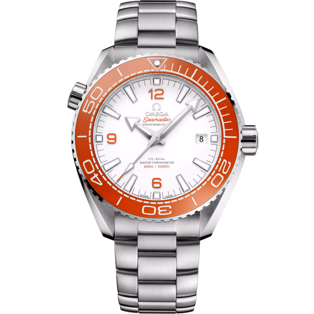 Omega Seamaster Planet Ocean 600M 43.5mm White Dial Stainless Steel Bracelet 215.30.44.21.04.001