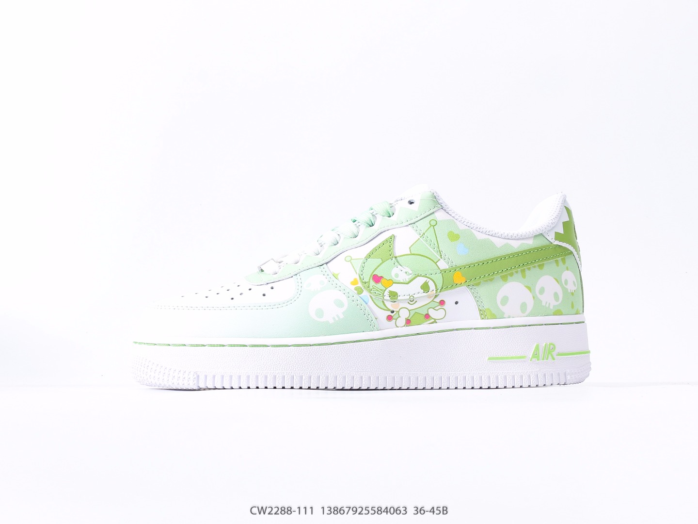 Nike Air Force 1 Low Kuromi Green Custom