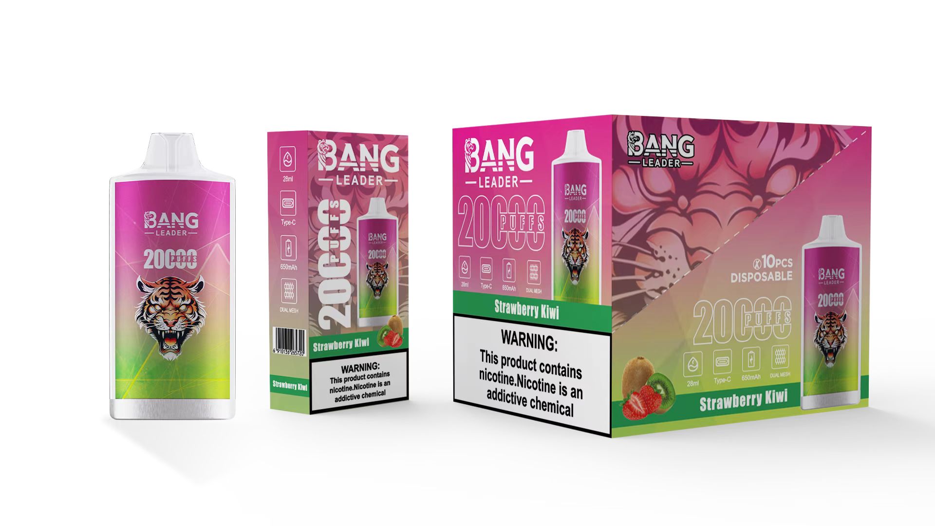 Bang Leader 20K Puffs 2-in-1 Prefilled Vape | Dual Flavor, Rechargeable