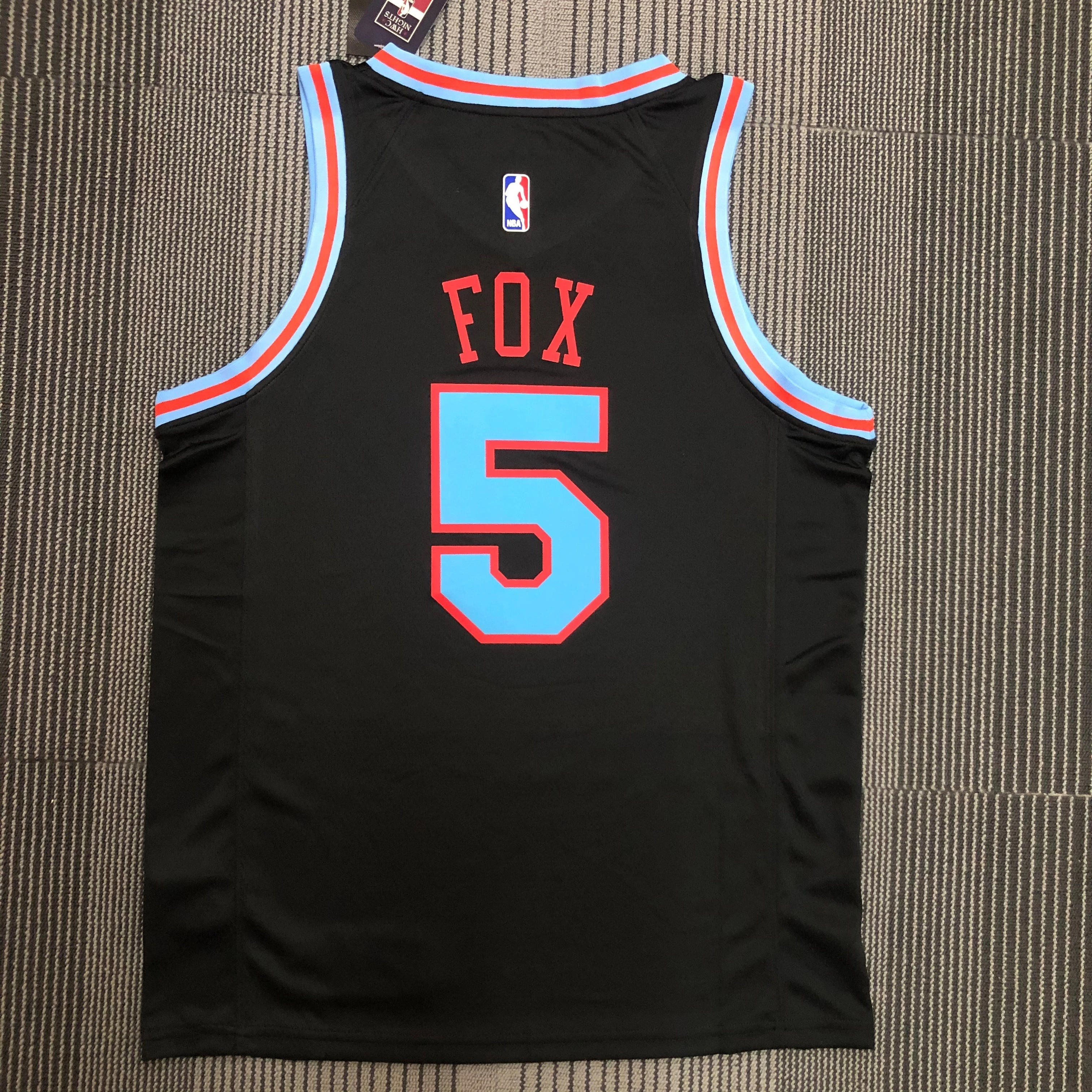 2021 MBA Sacramento Kings 5 Fox Basketball Jersey