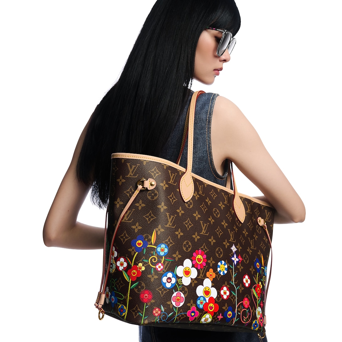 Louis Vuitton LV x TM Neverfull MM Monogram Coated Canvas 31cm M13271