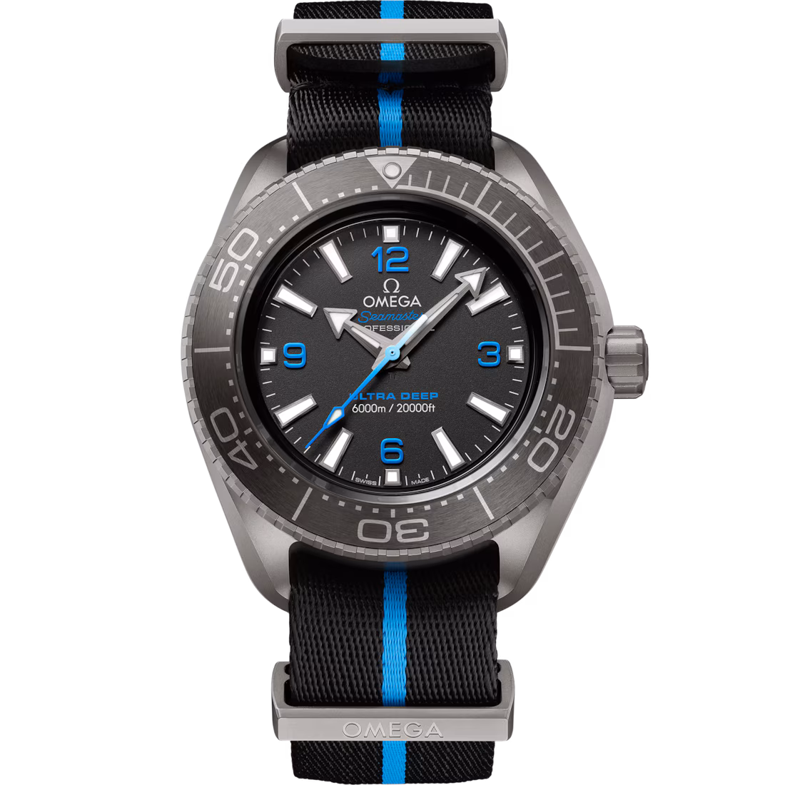 Omega Seamaster Planet Ocean 6000M 45.5mm Black Dial Titanium Strap 215.92.46.21.01.001