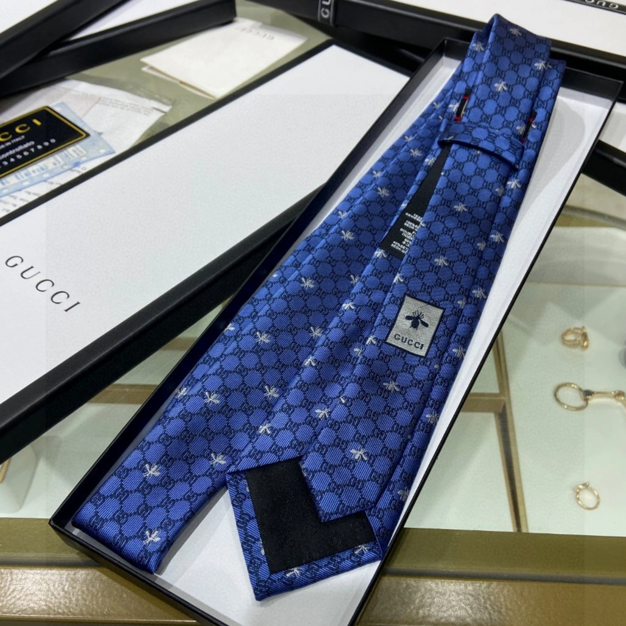 Gucci Necktie Versatile Canvas Tie For Men