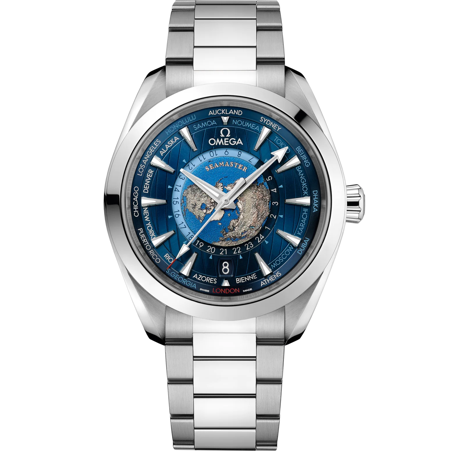 Omega Seamaster Aqua Terra 150M 43 mm Blue Dial Stainless Steel Bracelet 220.10.43.22.03.001