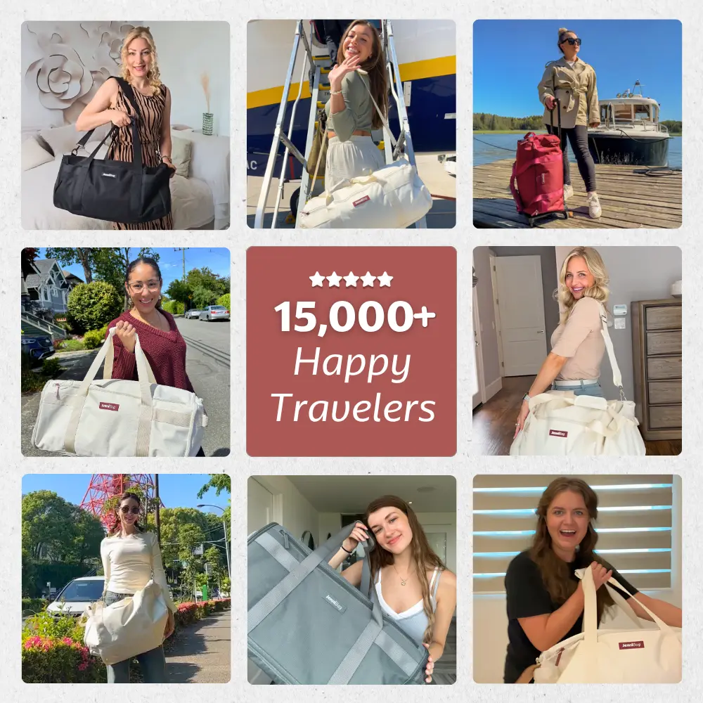 La solución definitiva de equipaje de mano para viajes de Jenni Travel: ¡el bolso de viaje perfecto que mantiene tu ropa plana y sin arrugas, cumpliendo con los requisitos de la Administración de Seguridad del Transporte de los EE. UU. (TSA)!