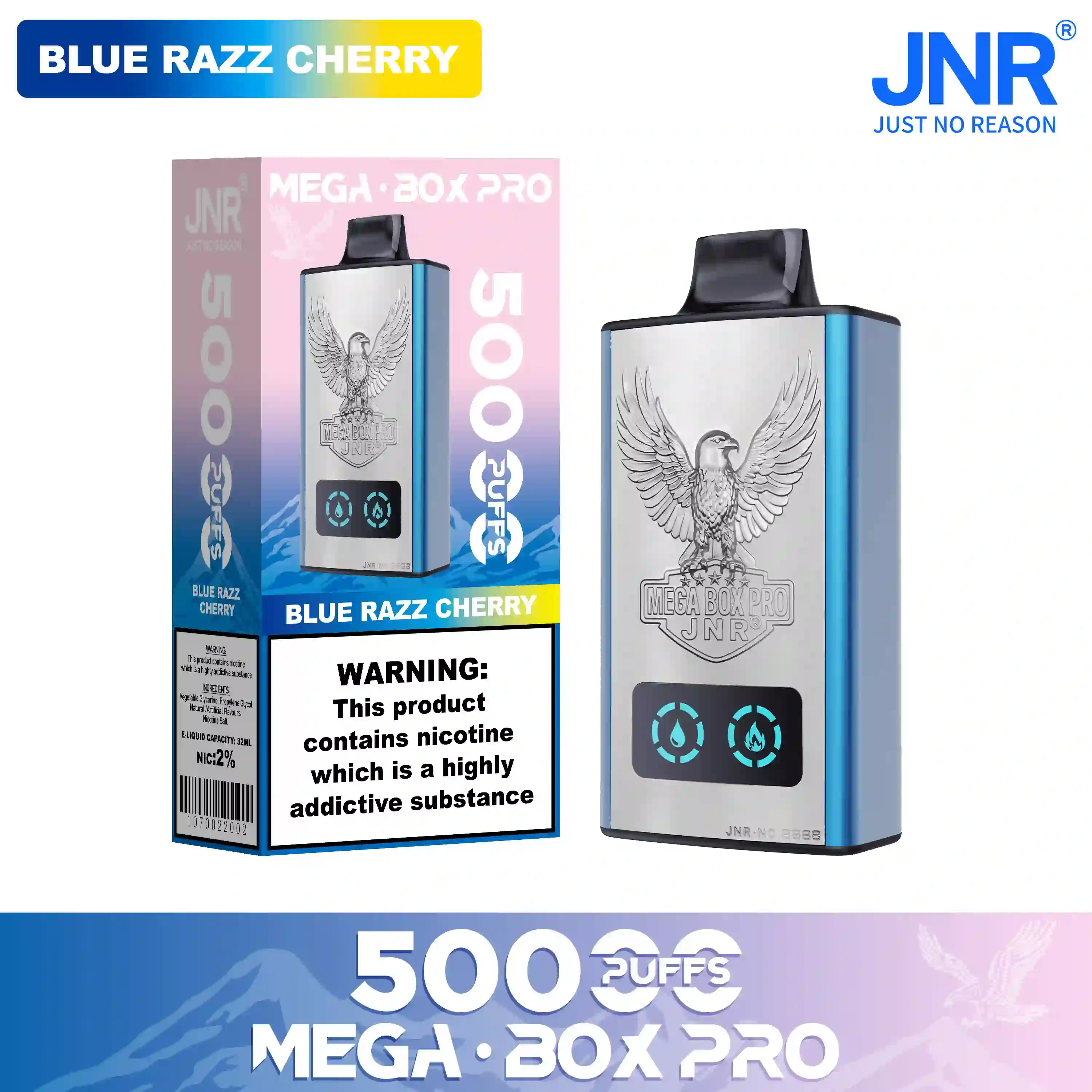 JNR Mega Box Pro 50000 Puffs Disposable Vape