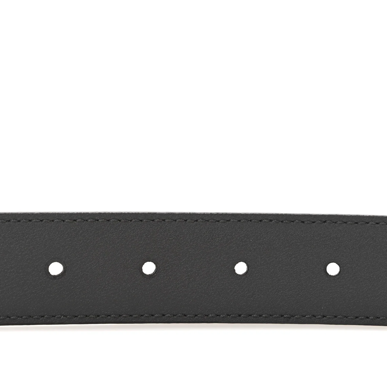 Smooth Calfskin Interlocking G Belt 95 38 Grey