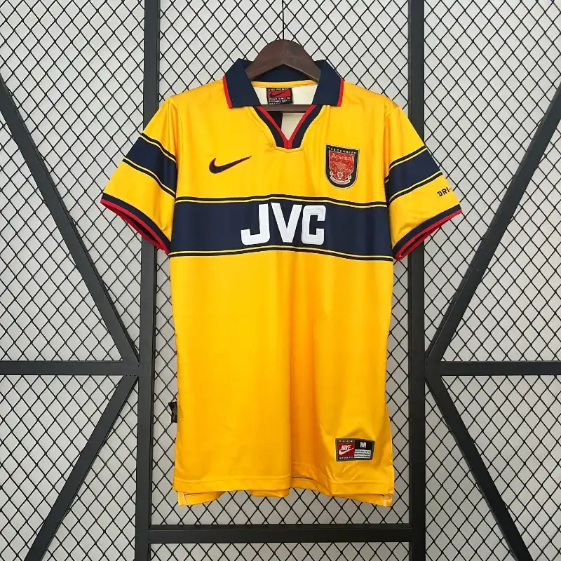 Retro 1997-99 Arsenal away BERGKAMP ADAMS WRIGHT Football jersey retro