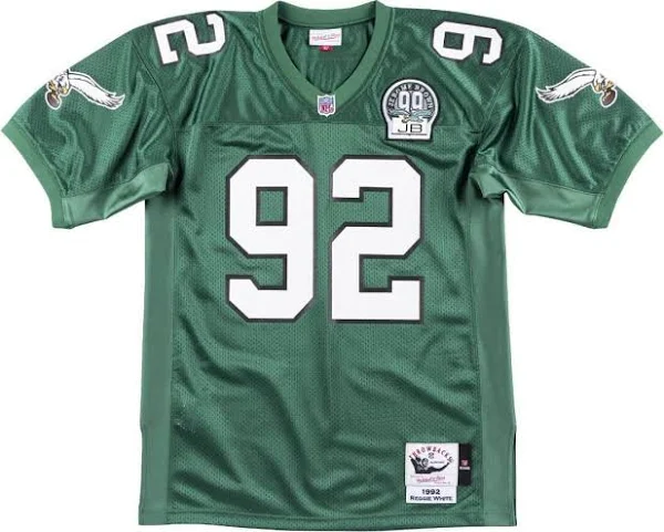 Men's Mitchell & Ness Reggie White Green Philadelphia Eagles Authentic Throwback Retired Player Jersey
