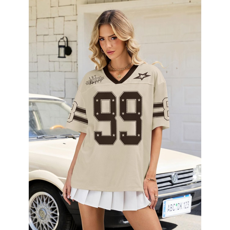 Jersey Shirts for Women Y2k Oversized