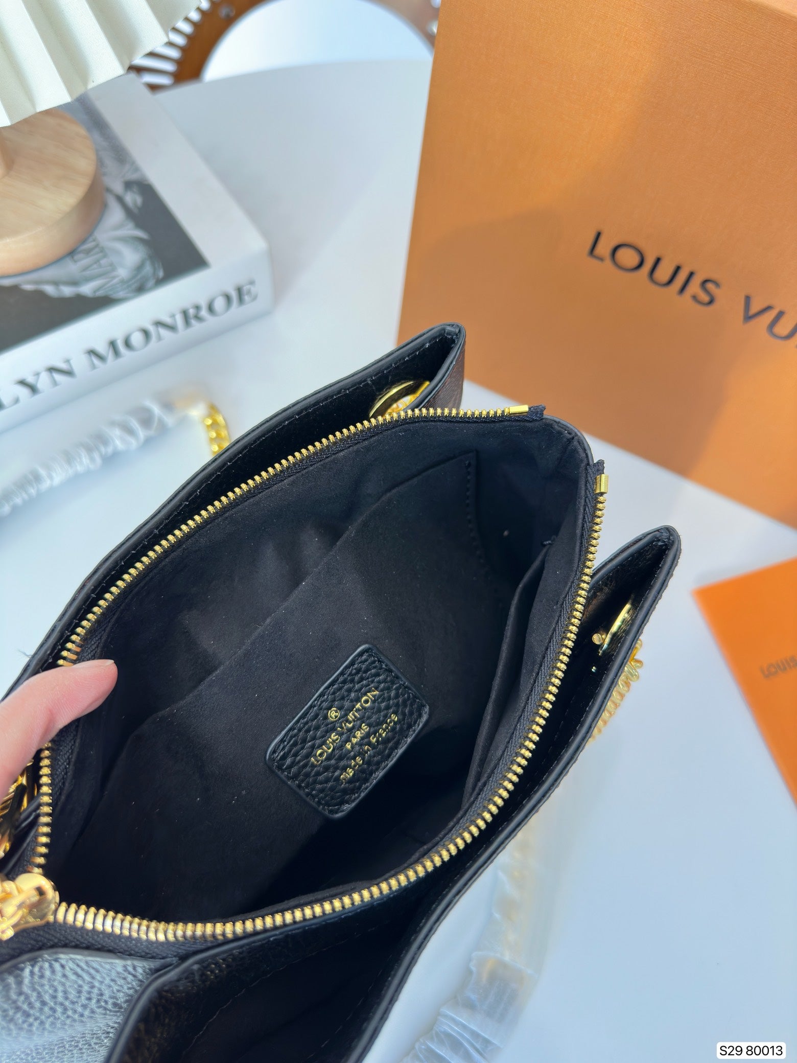 Louis Vuitton Monogram In Full Black Serene Bag 25Cm M43777
