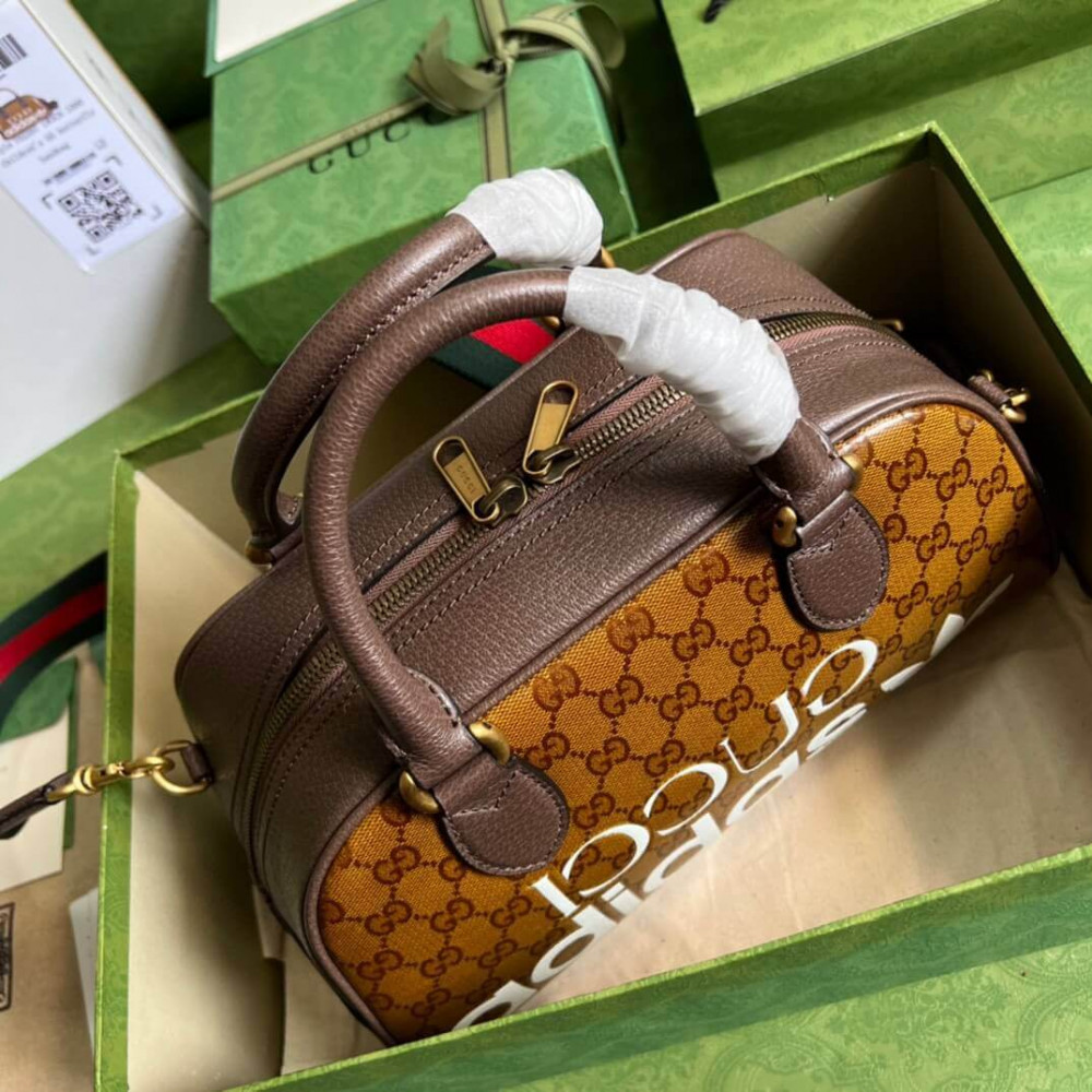 adidas x Gucci Mini Duffle Bag in GG Crystal Canvas