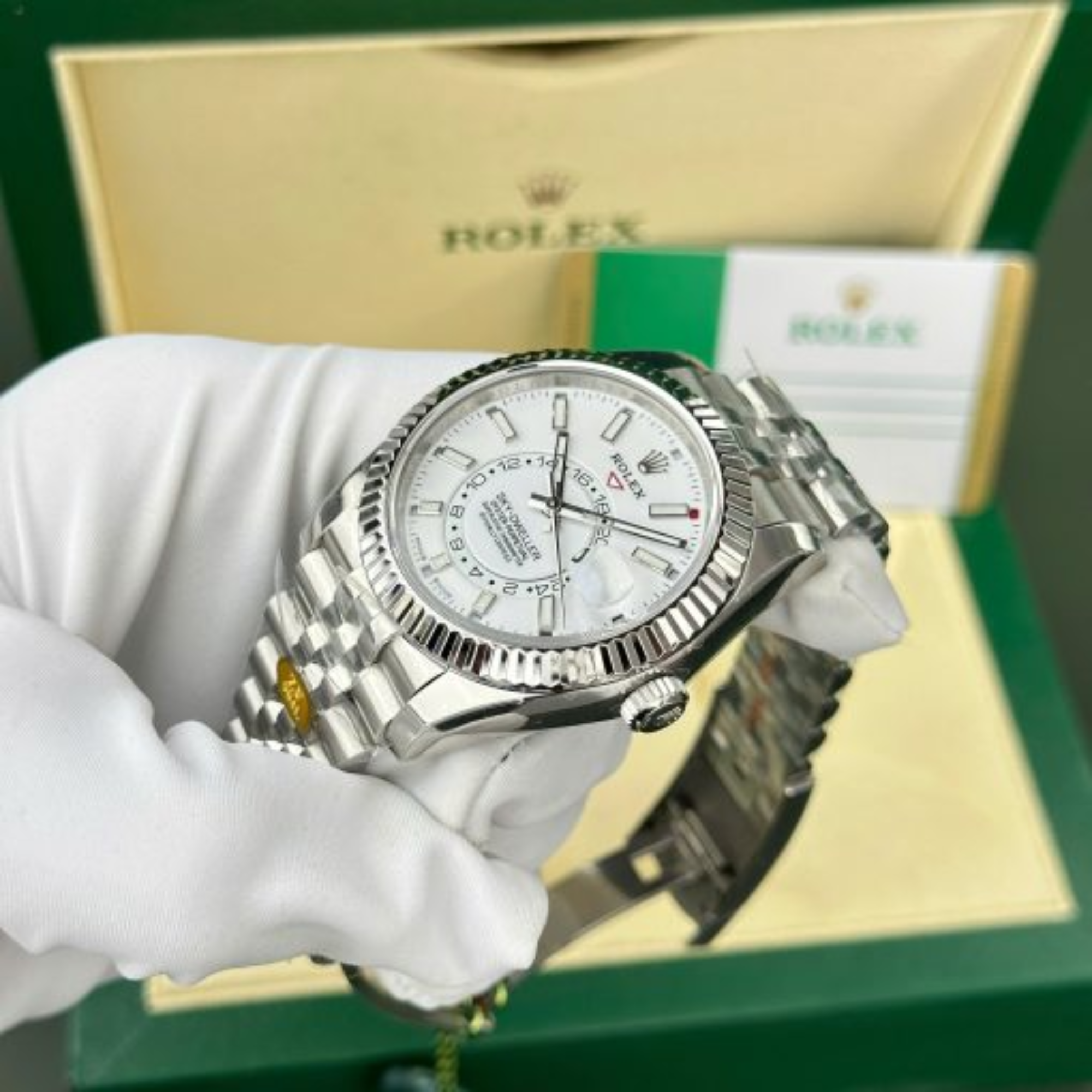 [SUPER CLONE] Rolex Sky-Dweller 42mm Steel White Dial Jubilee 336934-0004