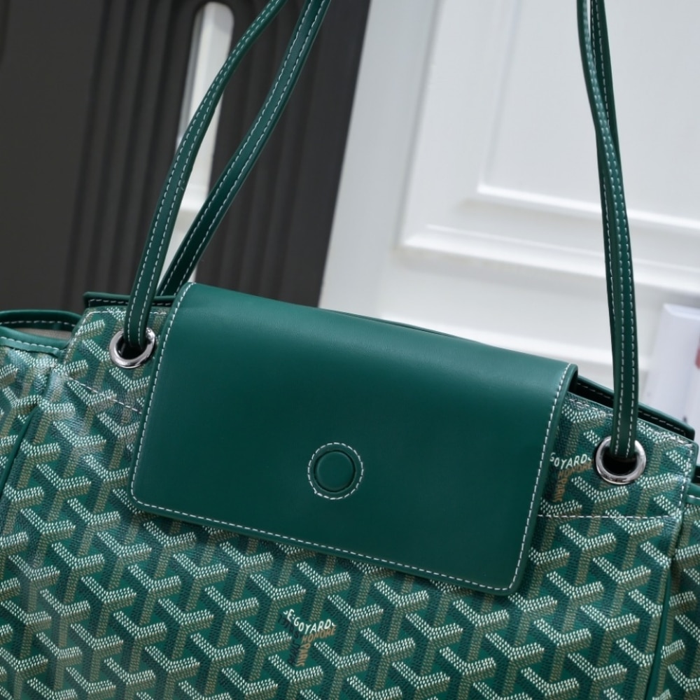 GOYARD ROUETTE SOUPLE BAG GREEN 31CM
