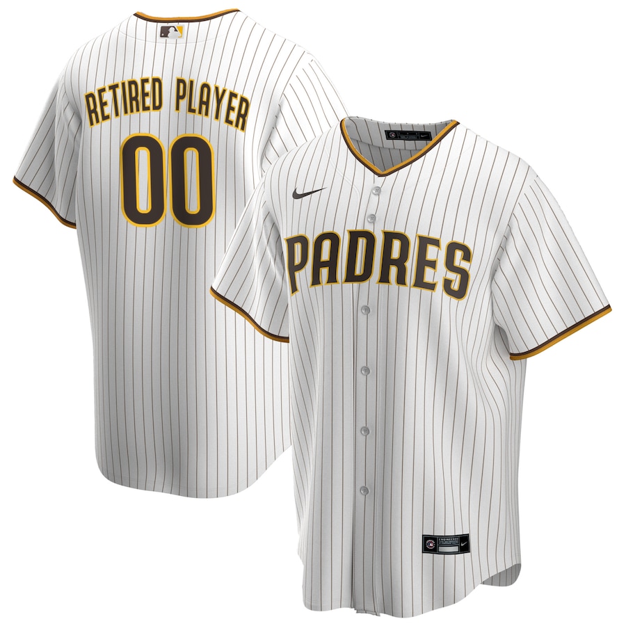 San Diego Padres Home Pick-A-Player Retired Roster Jersey White