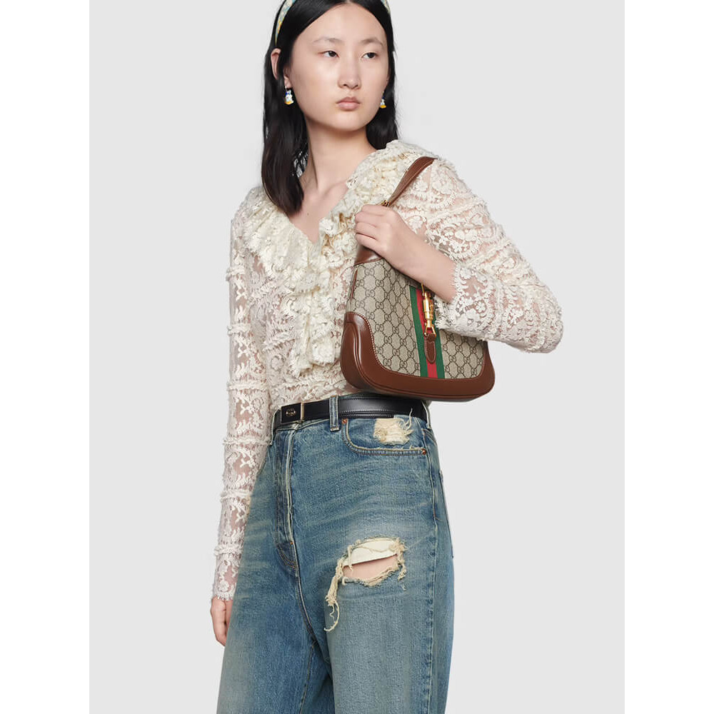 Gucci Jackie 1961 Small Shoulder Bag GG Supreme Canvas 28cm