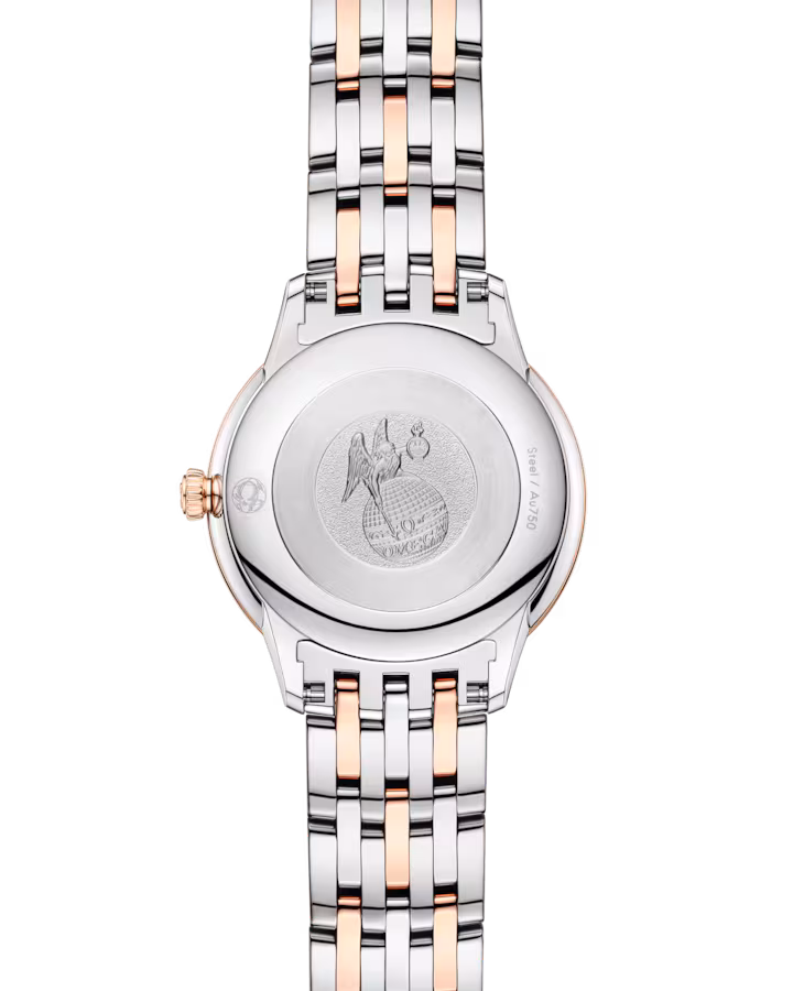 Omega De ville Prestige Stainless steel & 18K Sedna™Gold Lady's Watch 27.5mm 434.20.28.60.09.001