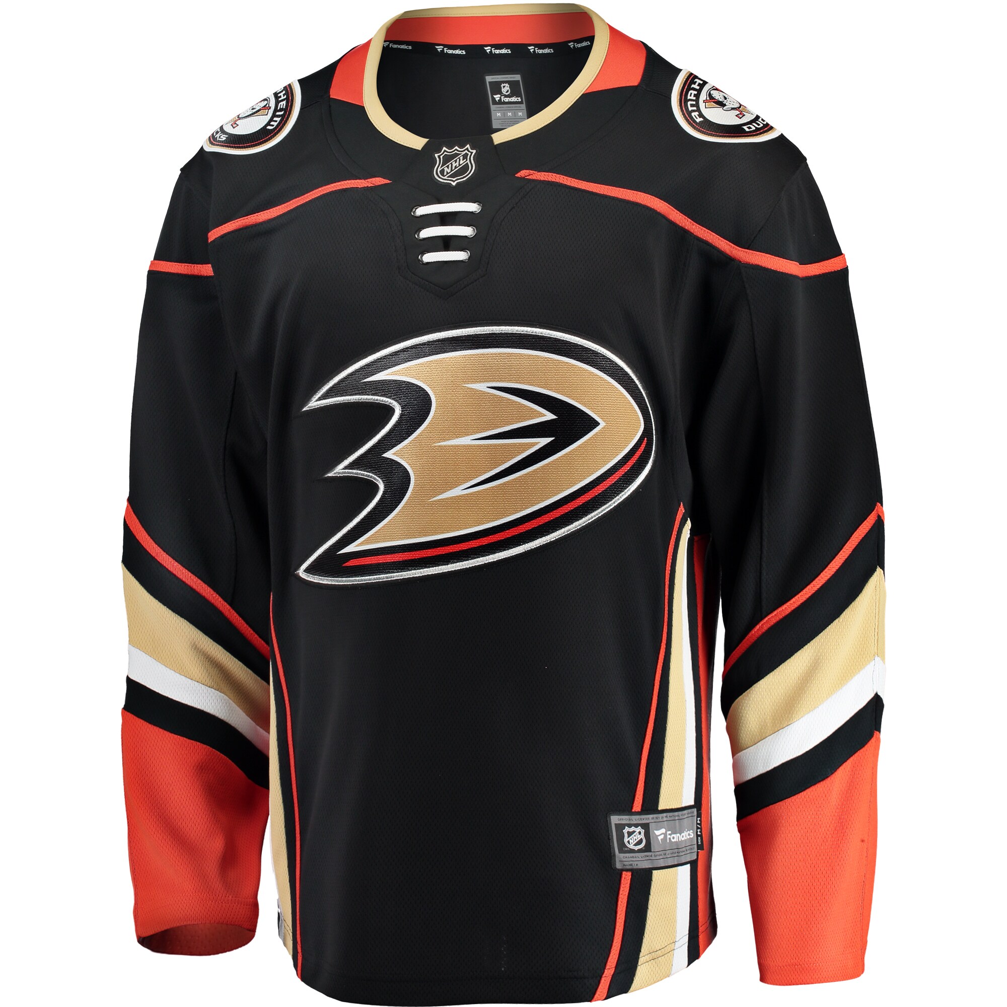 Anaheim Ducks Fanatics Breakaway Home Jersey – Black