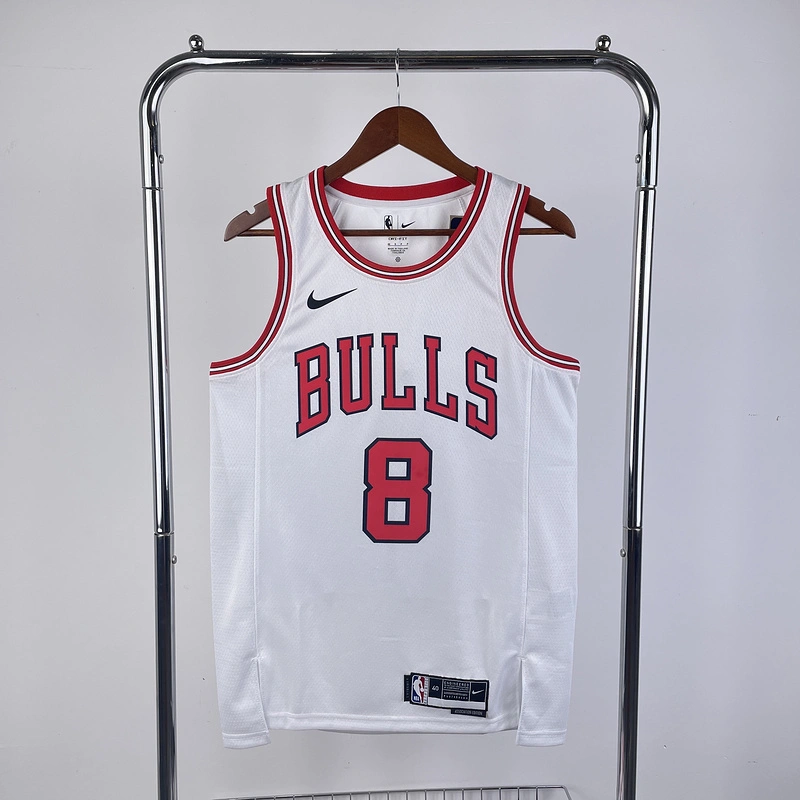 2023 NBA Chicago Bulls 8 LAVINE Basketball Jersey