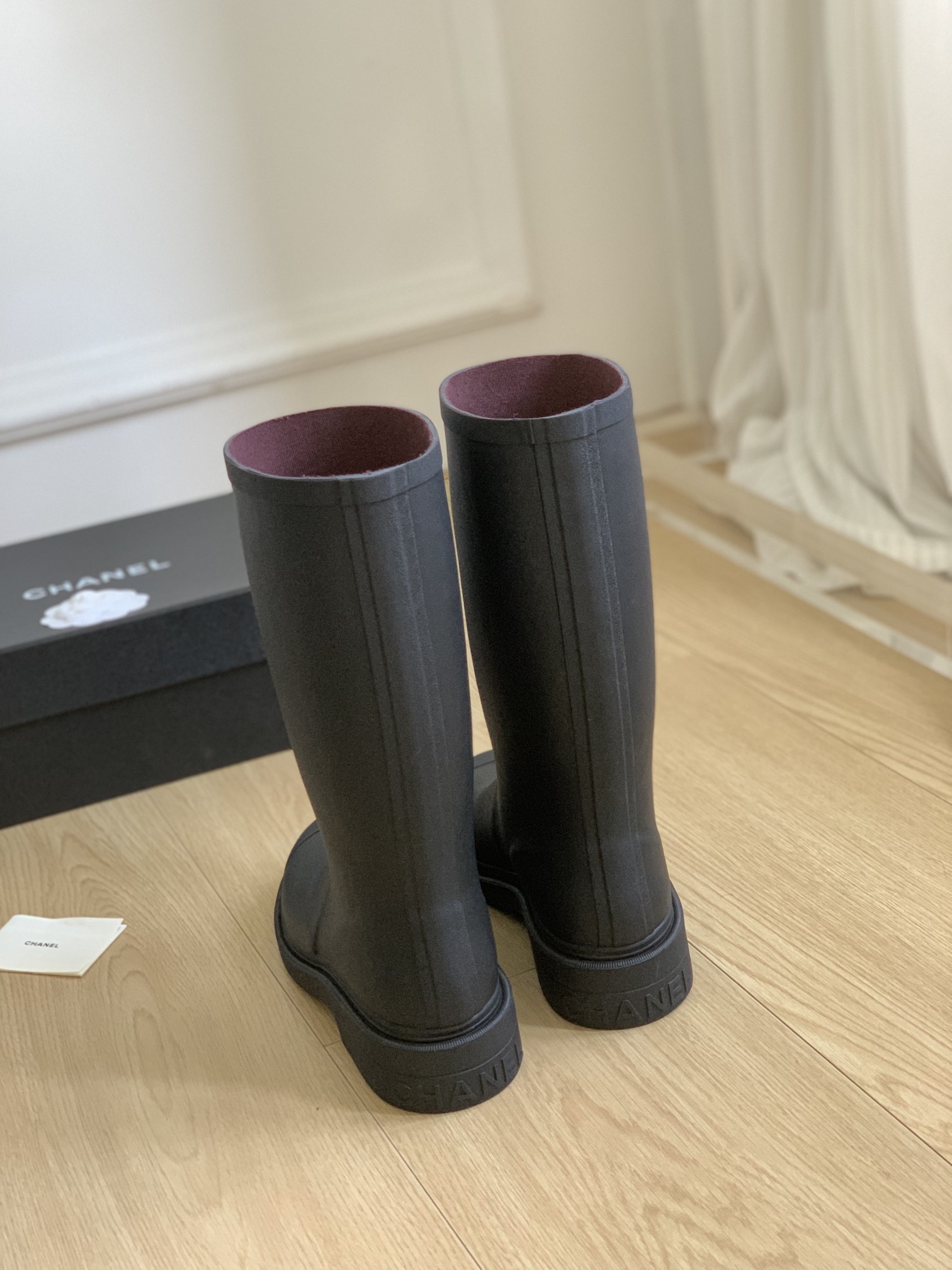 CHANEL Seamless Edition Rain Boots