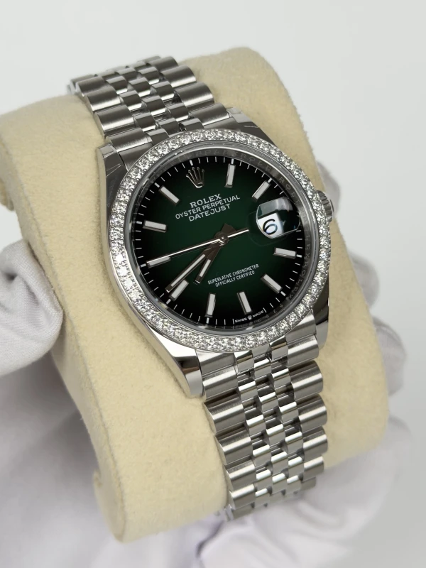 [Superclone] Rolex Datejust 36mm Green Ombré Dial Jubilee 126284RBR