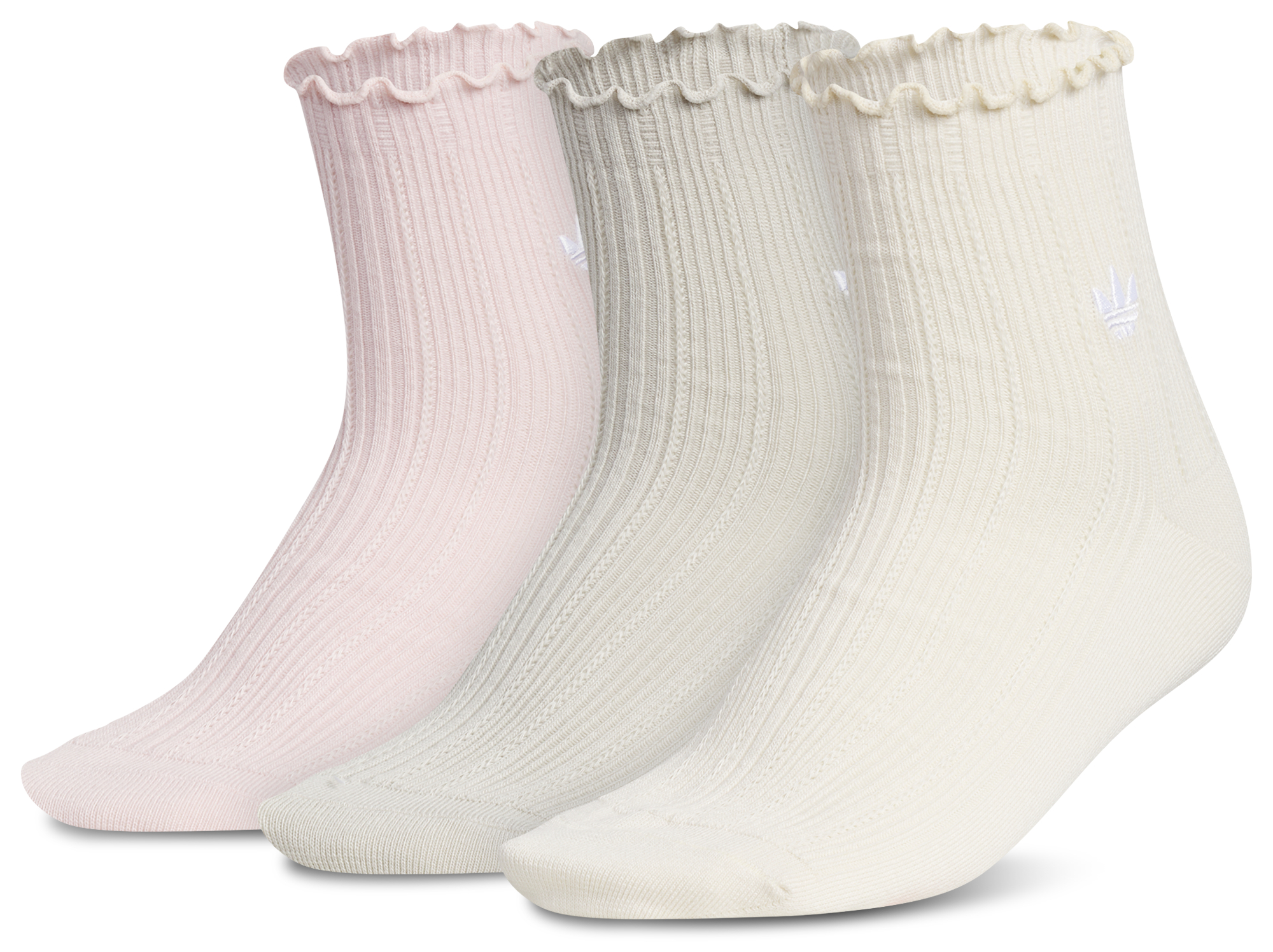 adidas Originals Ruffle Quarter Socks 3-Pack