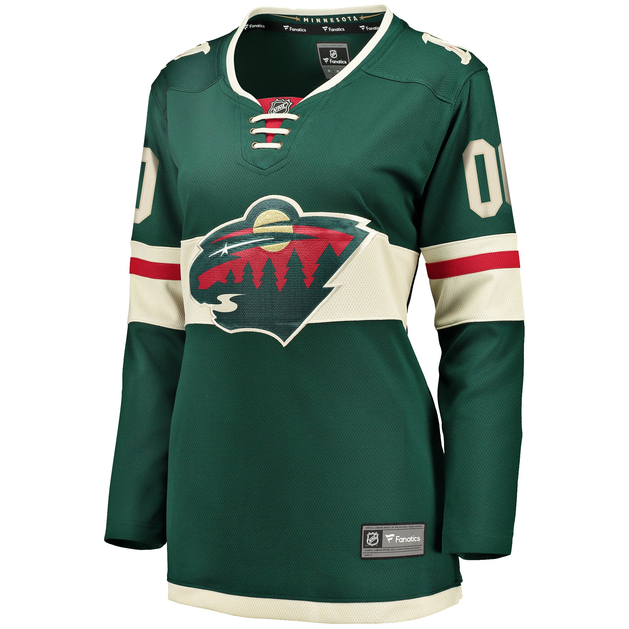 Minnesota Wild Fanatics Women’s Home Breakaway Custom Jersey – Green