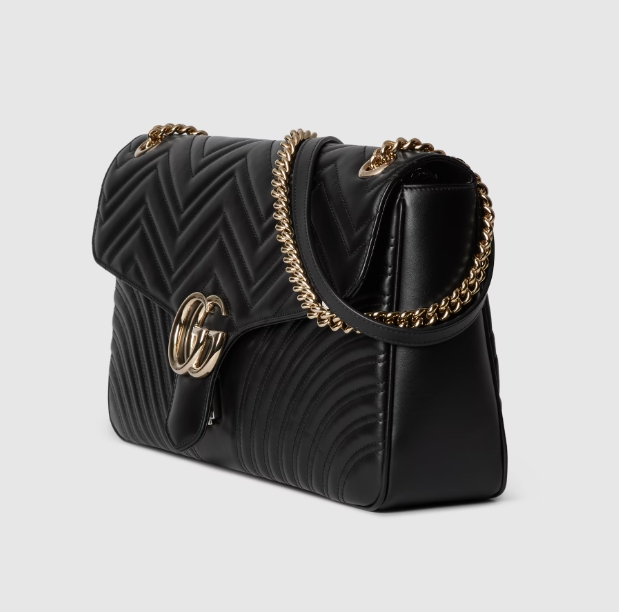 GG MARMONT LARGE SHOULDER BAG-Black-788371