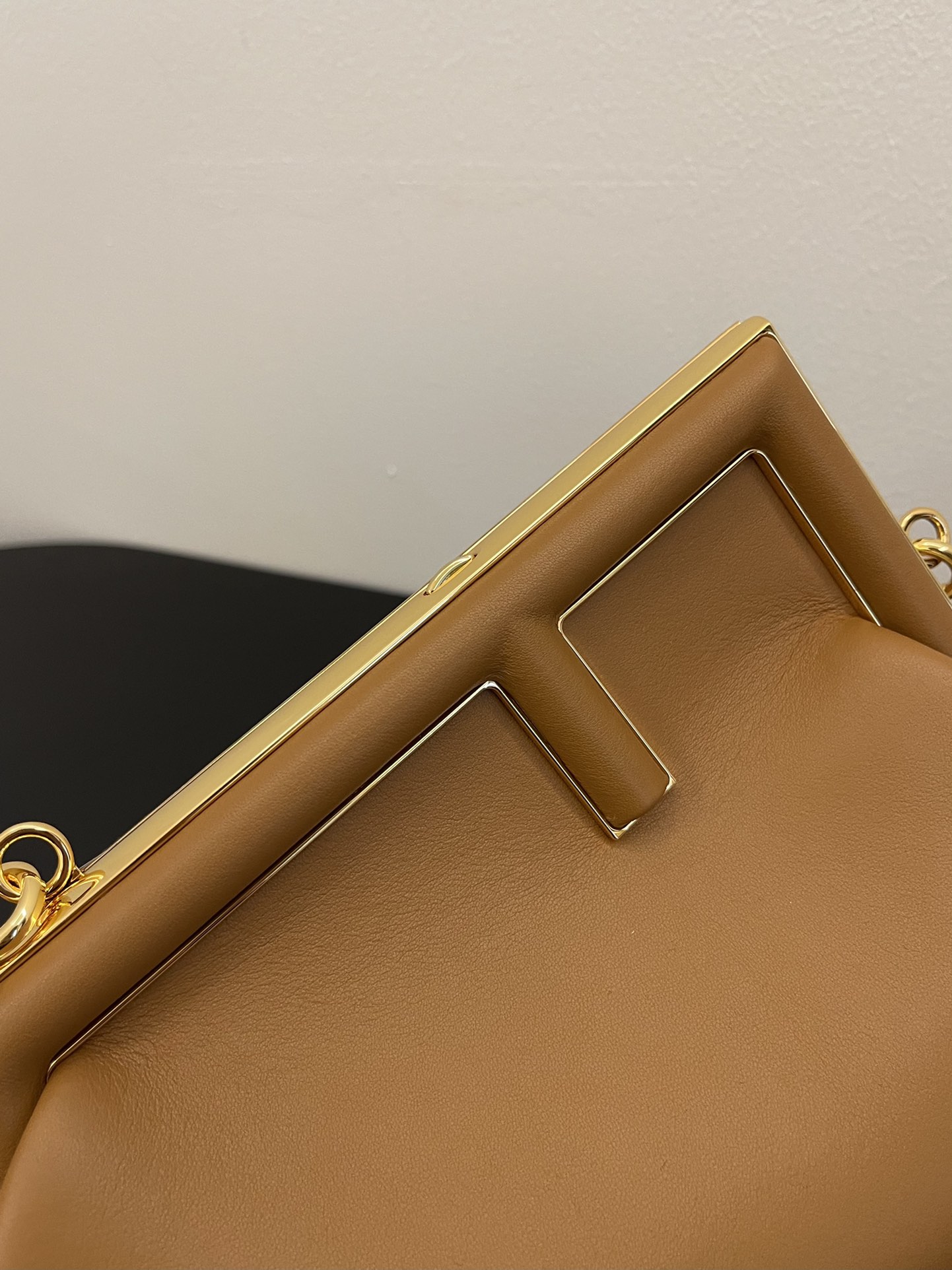 Fendi First Small Nappa Leather Bag Brown 26cm