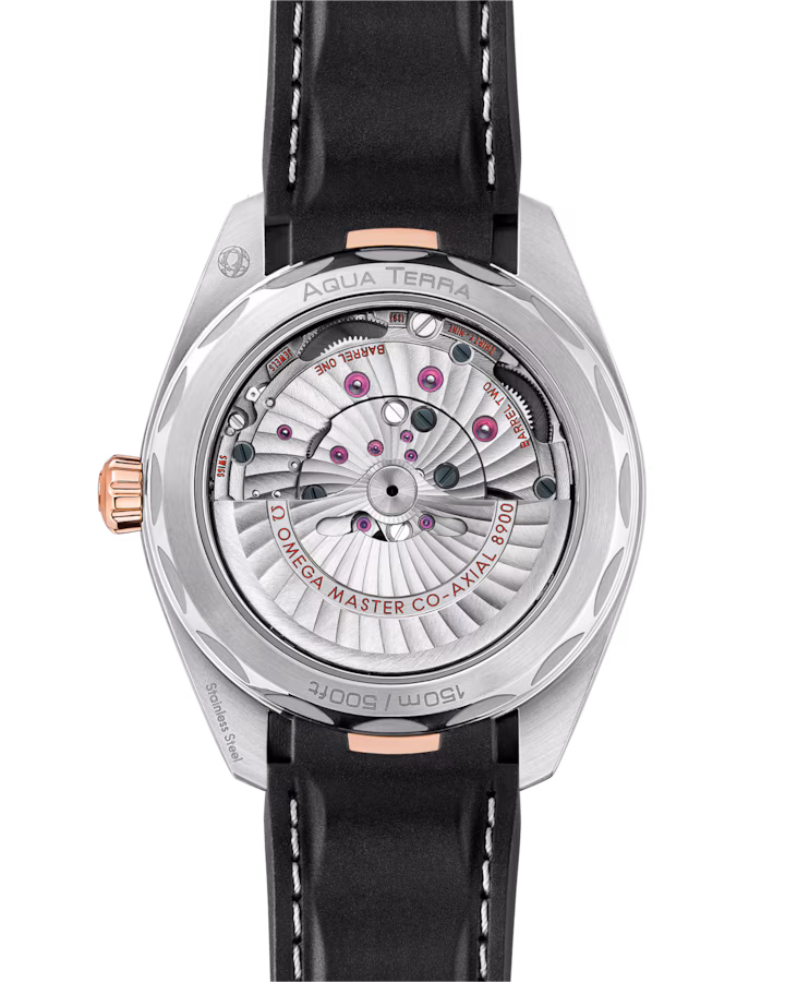 Omega Seamaster Aqua Terra 150M 41mm Silver Dial Stainless Steel and Sedna™ 18k Rose Gold Strap 220.22.41.21.02.001