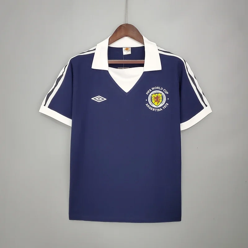 Retro 1978 Scotland Home Football jersey retro