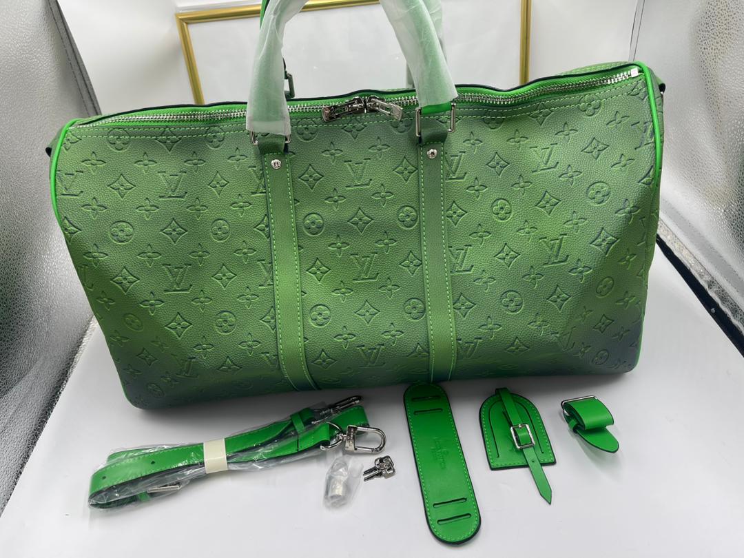 Louis Vuitton Keepall Bandouliere 50Cm Blue And Green