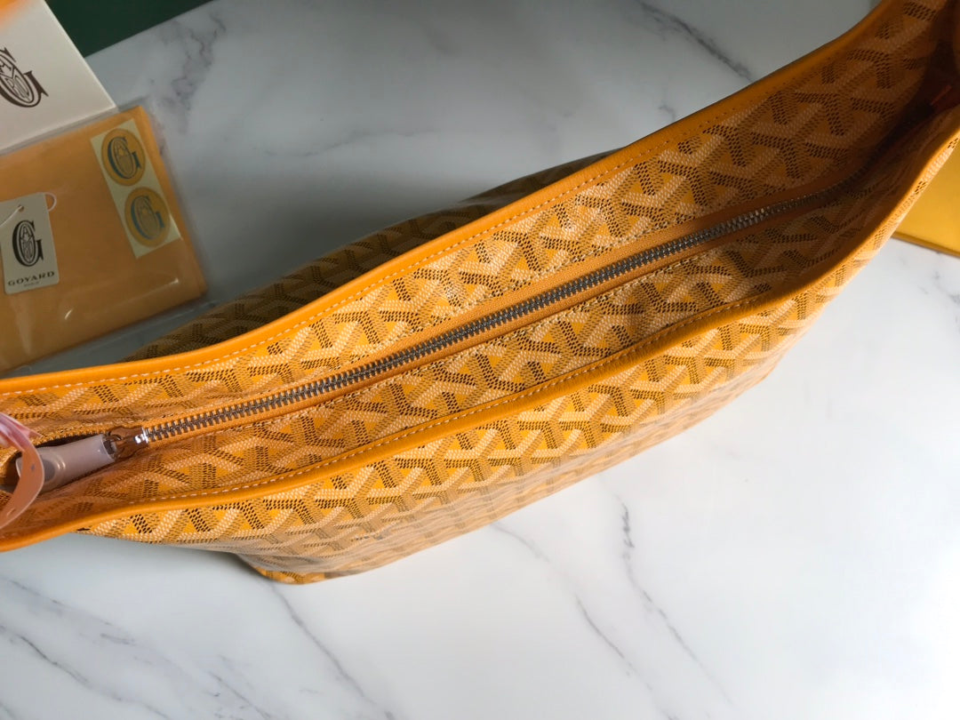 Goyard Hobo Boheme 42Cm Yellow Canvas