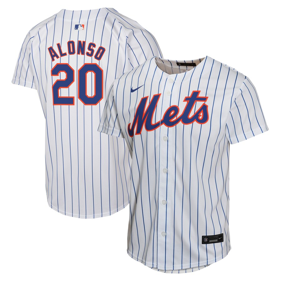 Pete Alonso New York Mets Youth Home Game Player Jersey White