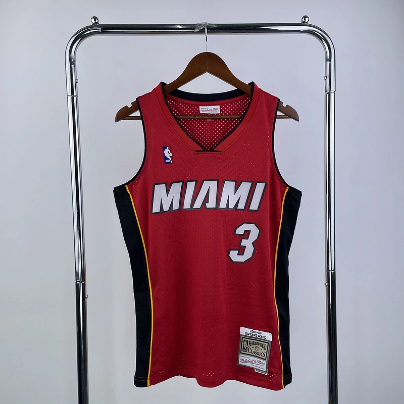 2005-06 NBA Miami Heat 3 WADE Basketball jersey