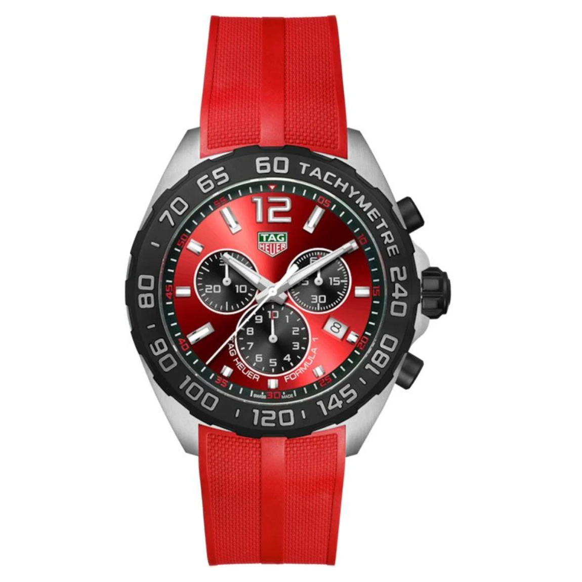 Tag Heuer Formula 1 Chronograph Quartz Red Dial CAZ101AN.FT8055 43MM