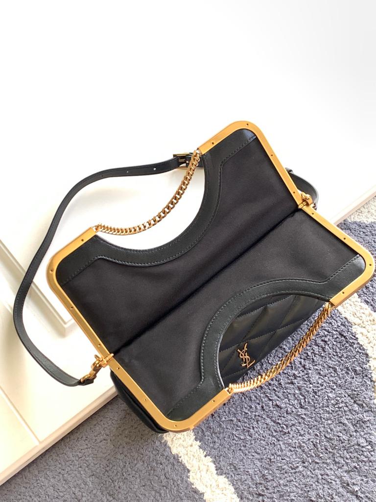 Saint Laurent The 87 Bag Quilted Black 25Cm