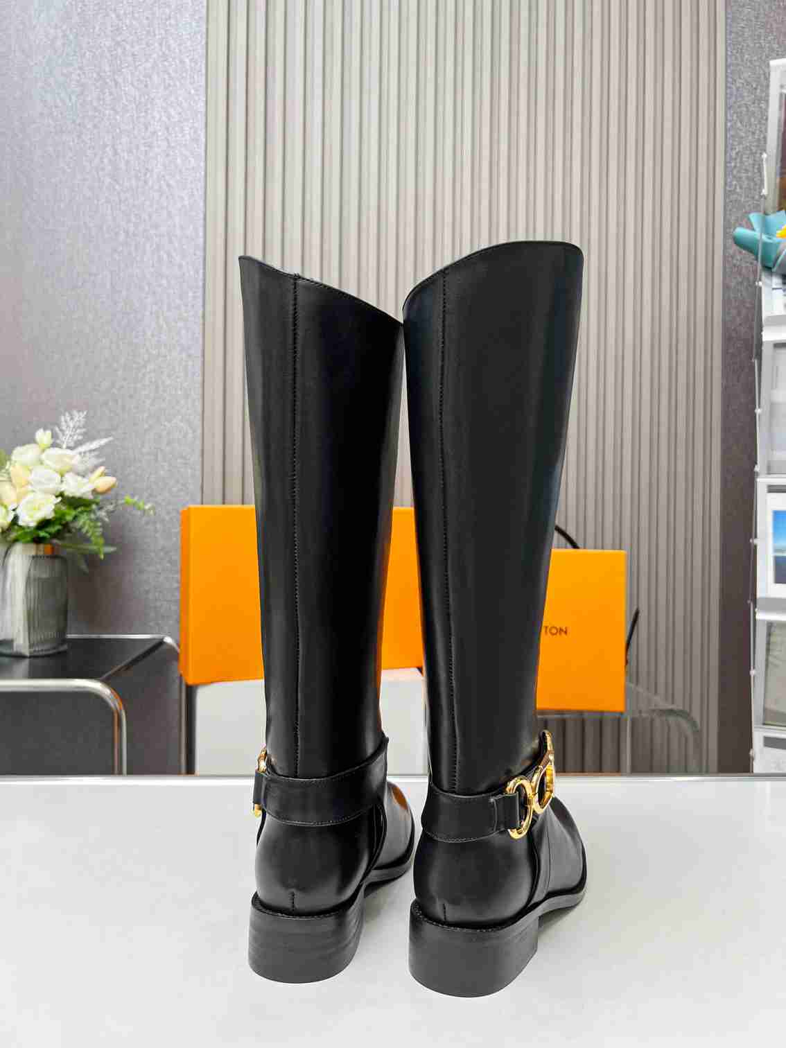 Louis Vuitton Westside Flat High Boot Black 1Ac6V8