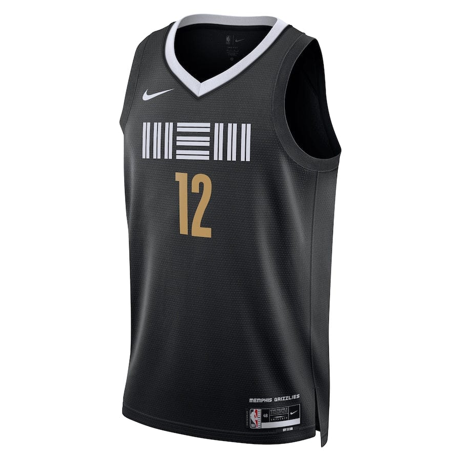 Memphis Grizzlies Ja Morant  Black2023-2024 season Jersey - City Edition