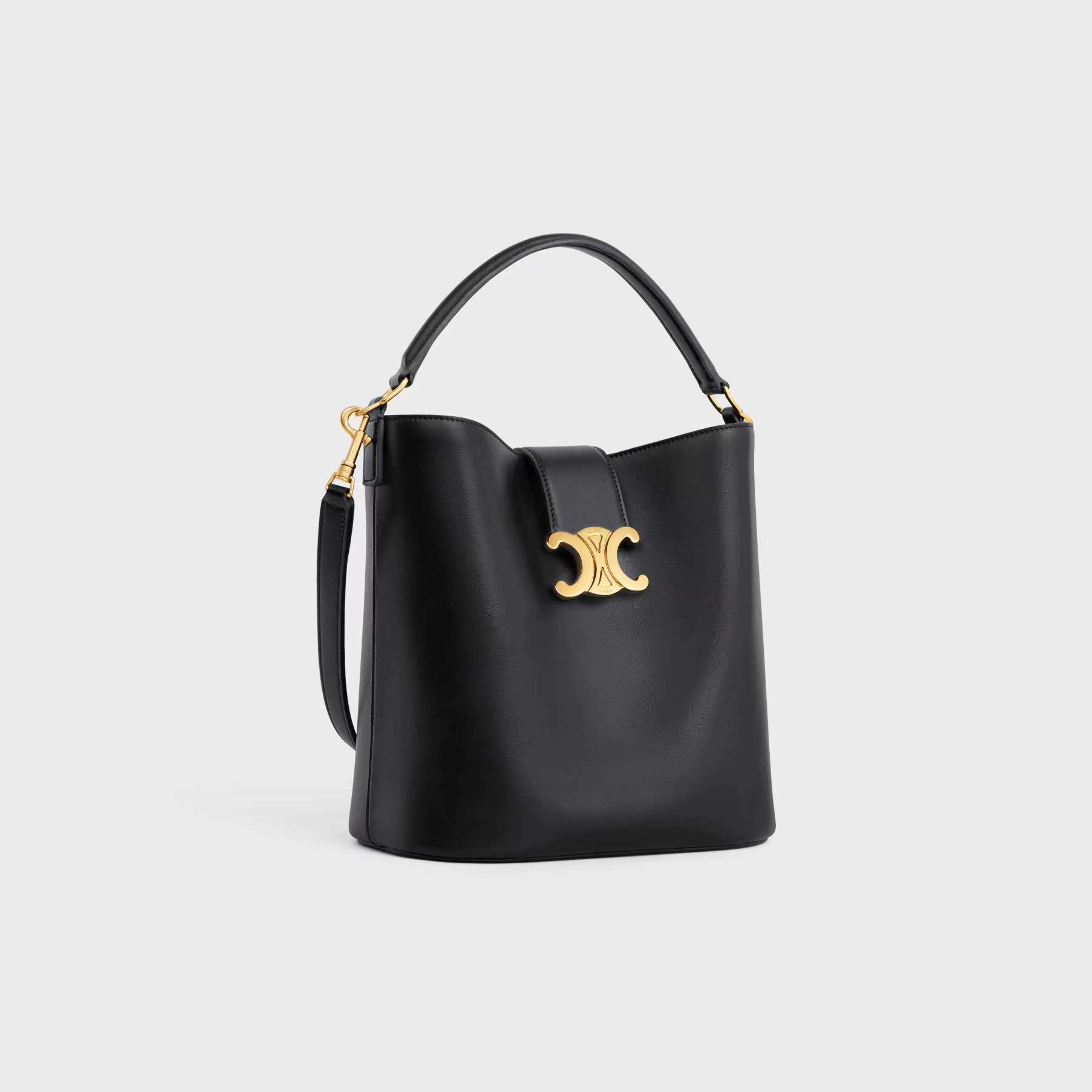 MEDIUM LOUISE BAG IN SMOOTH CALFSKINBLACK