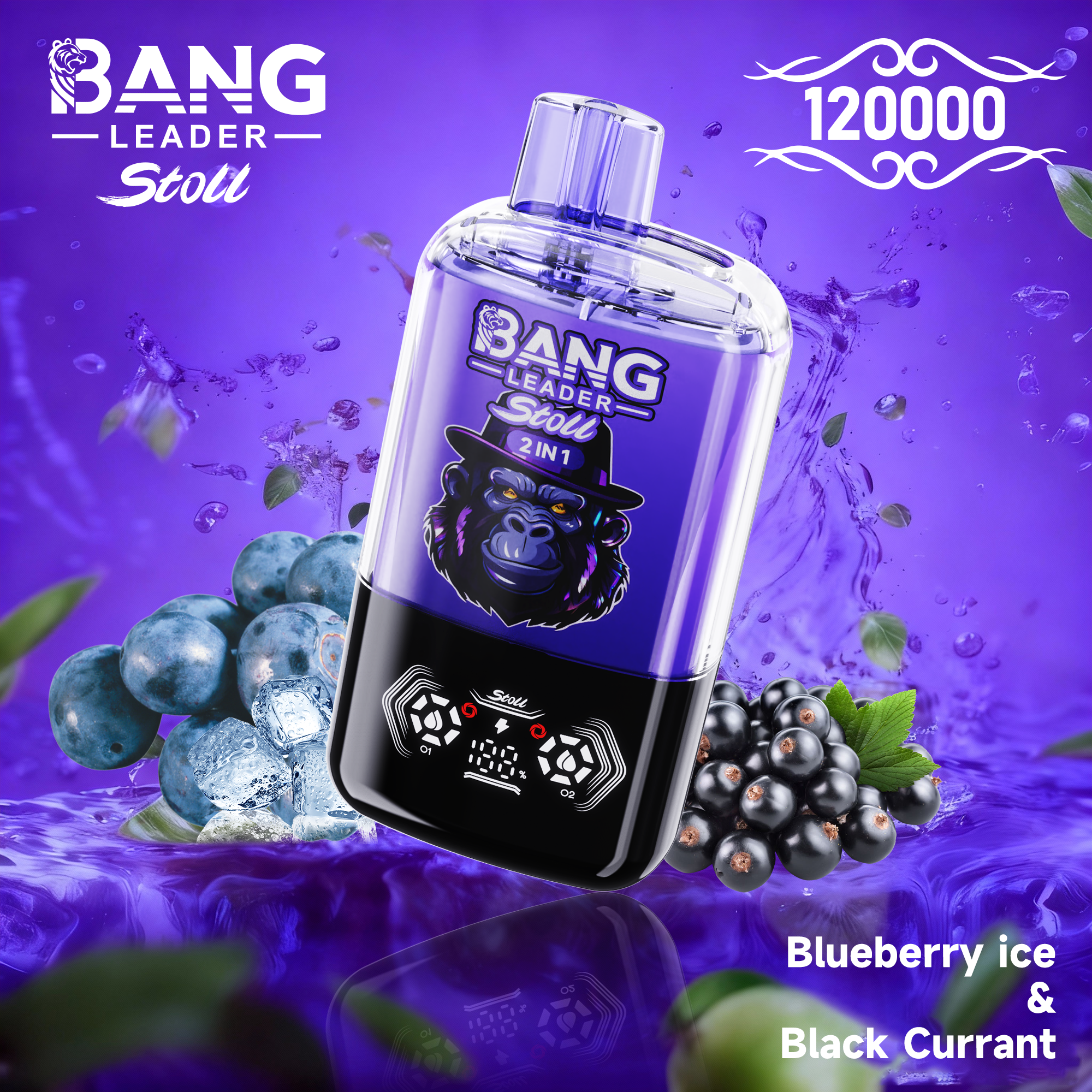 Bang Leader Stoll 120K Puffs 2-in-1 Prefilled Vape | Dual Flavor,  Rechargeable