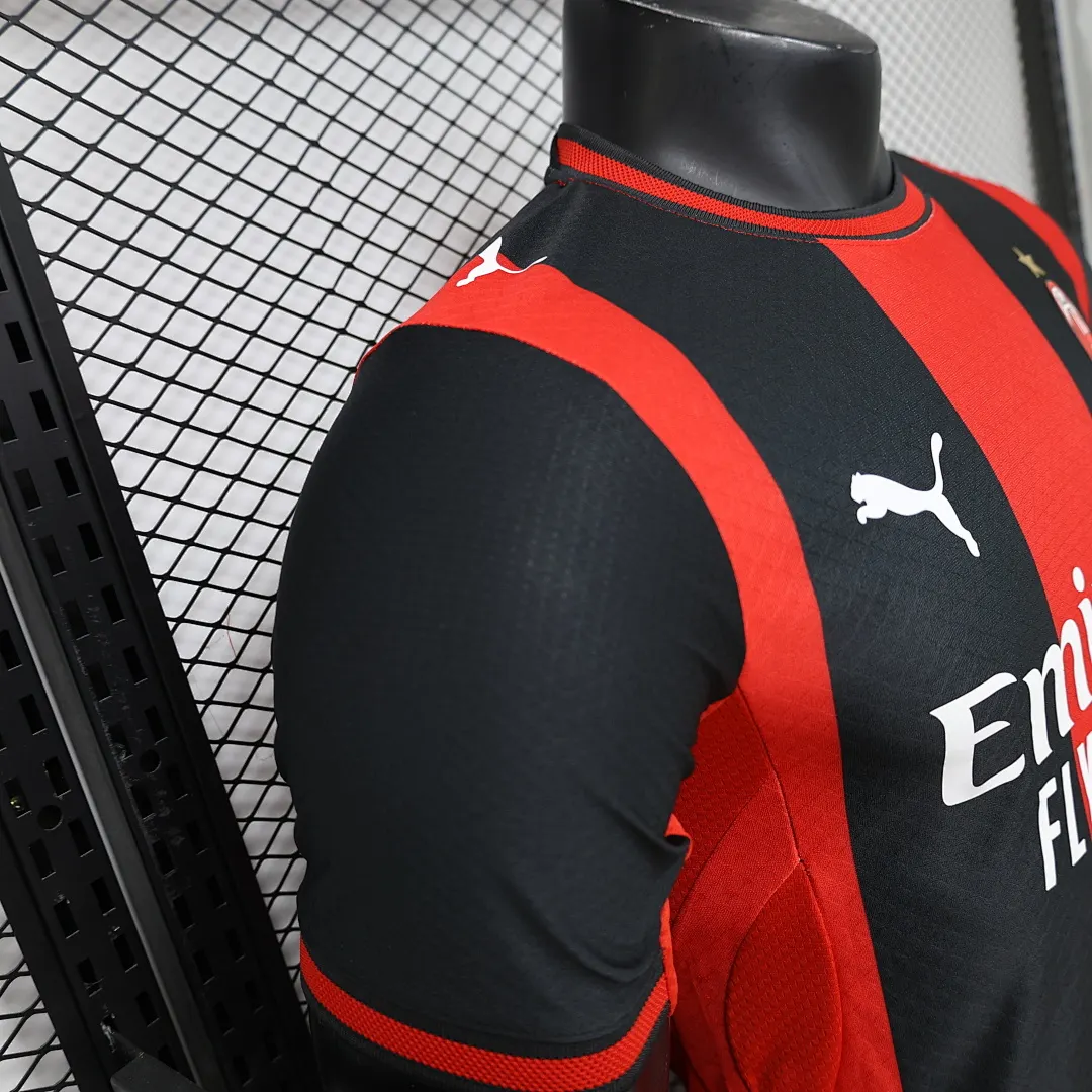 2026/27 Serie A AC Milan Team Home Football Jersey Player Version - JerseyFun