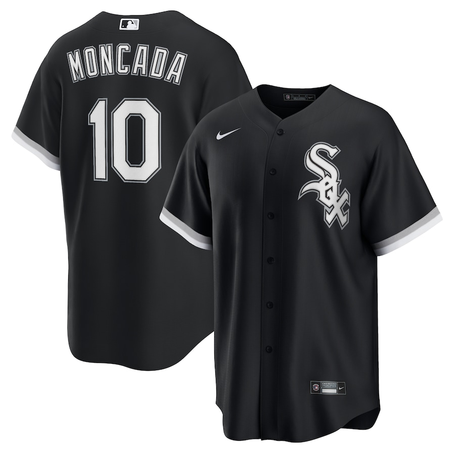 Yoan Moncada Chicago White Sox Alternate Player Name Jersey Black