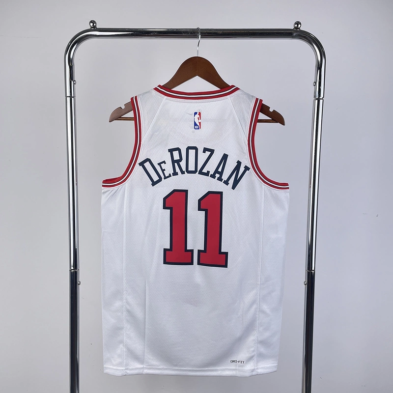 2023 NBA Chicago Bulls 11 DeROZAN Basketball Jersey