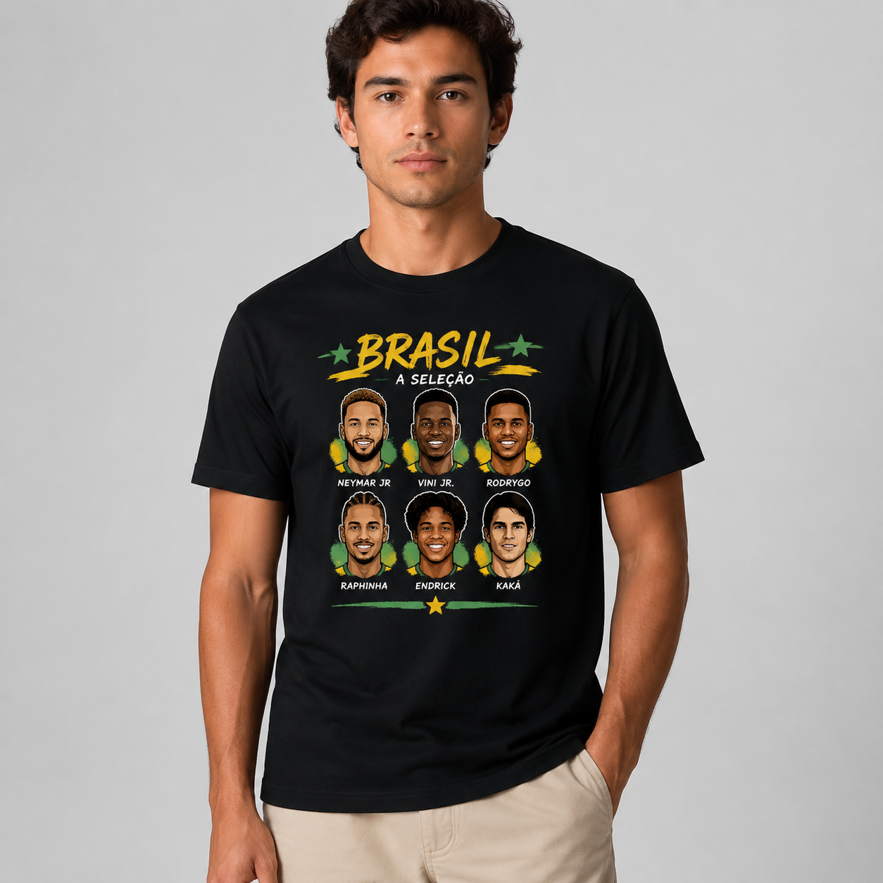 Brazilian Player Pure Cotton T-Shirt – Limited-Time Offer
