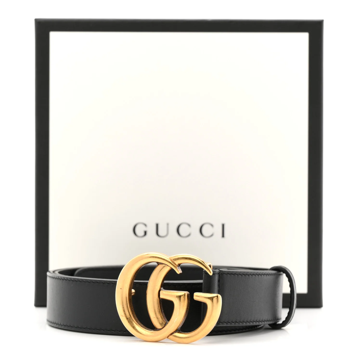 Calfskin Double G 30mm Belt 90 36 Black