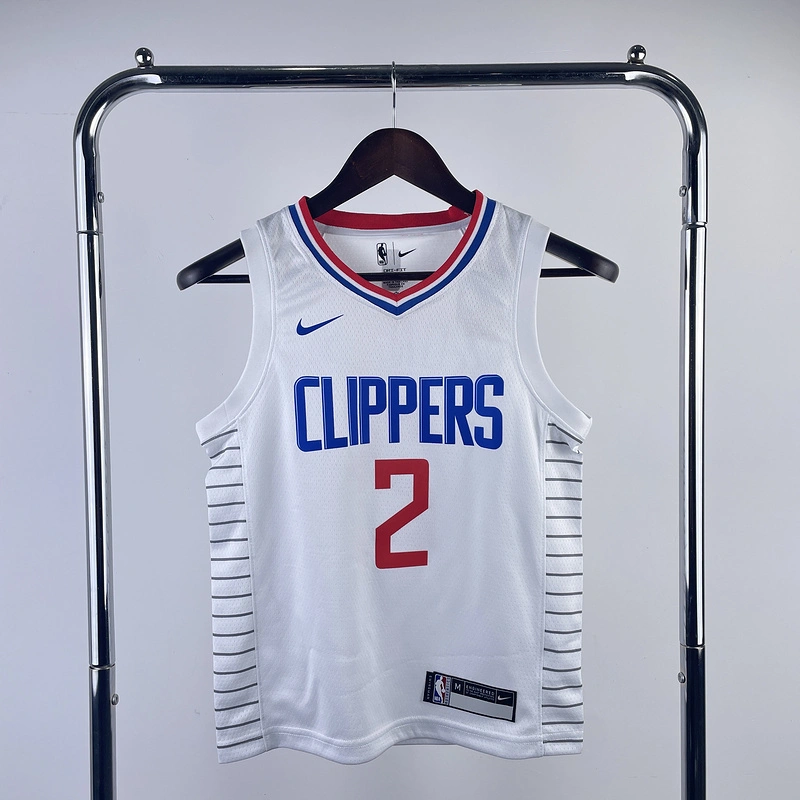 2023 NBA LA Clippers KIDS 2 LEONARD Basketball Jersey